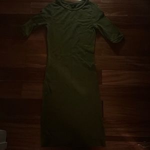 Green top shop dress
